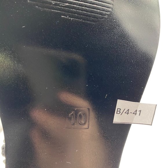 Black Over The Knee Boot Lace Up Side Zipper Boot - Picture 13 of 13